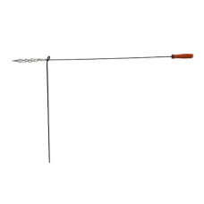 YATO Furca gratar profilata 120cm, Inox/Lemn, Argintiu